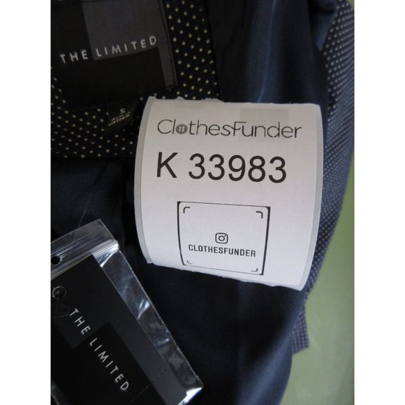 The Limited Jacket Small Blazer Coat Polka Dots Career 1 Button NEW - Picture 12 of 12